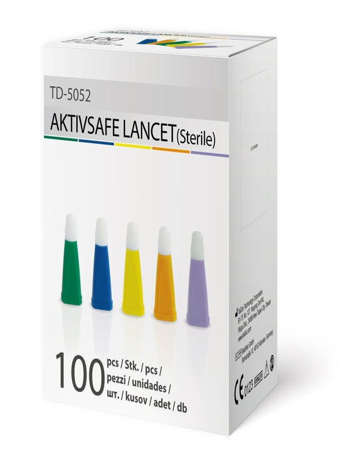 TD AKTIVSAFE Safety Lancets, Box of 100 (26G, 1.8mm) - Image 1
